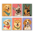 Colorful Dog Portraits