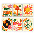 Retro Hippie Icons