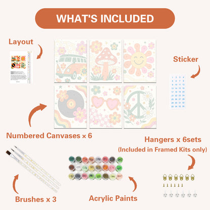 Retro Hippie Icons