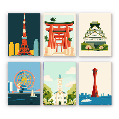 Japanese Landmark Posters