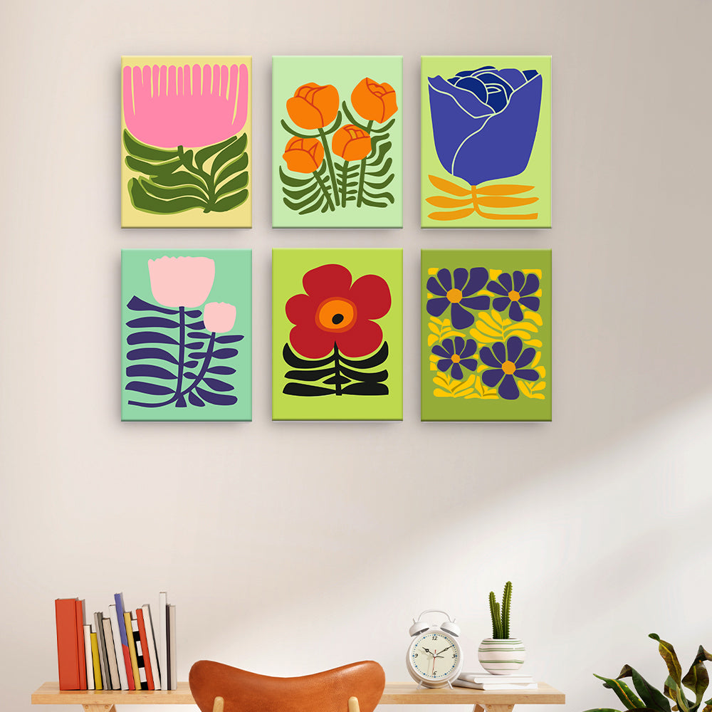 Modern Graphic Flowers