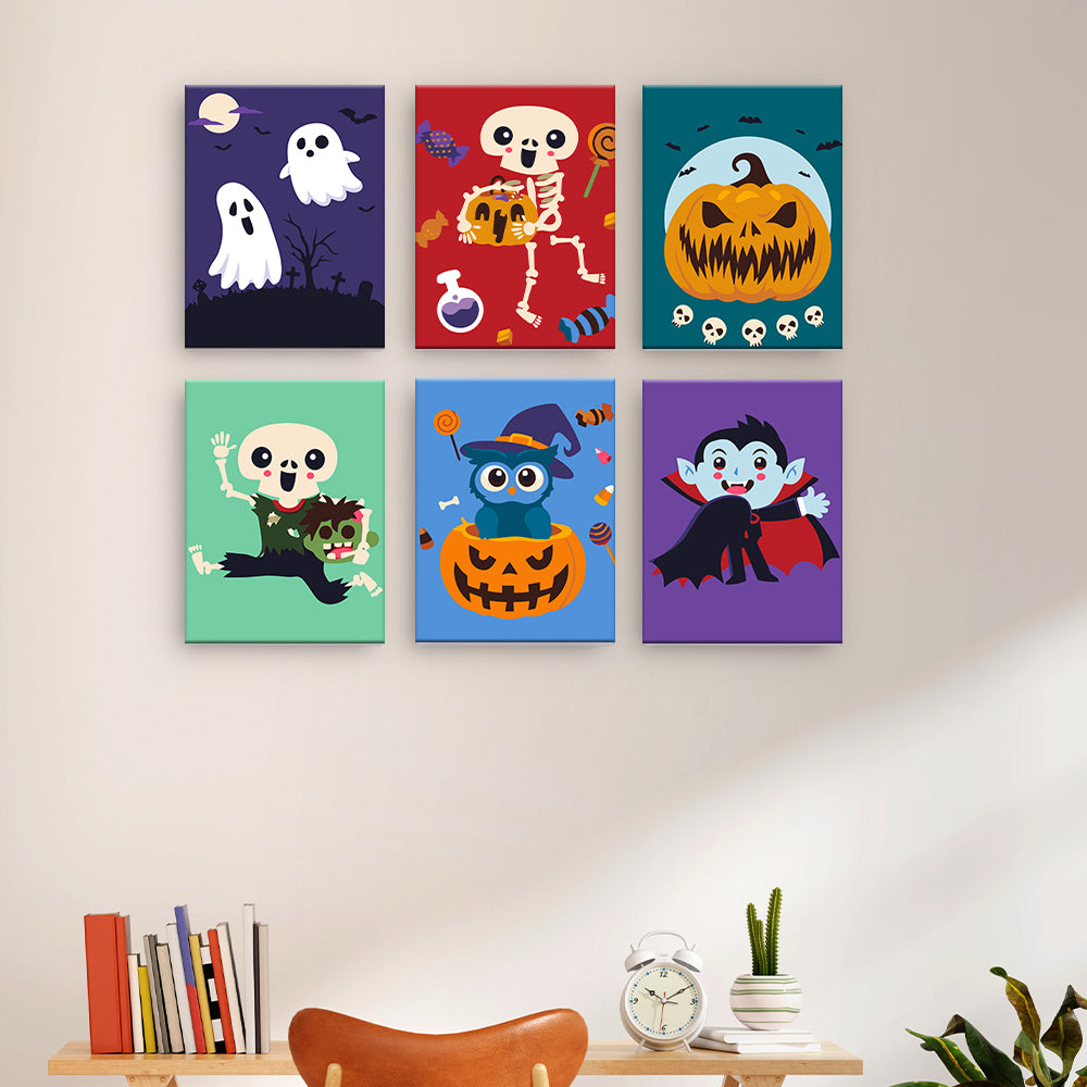 Halloween Skeletons and Monsters