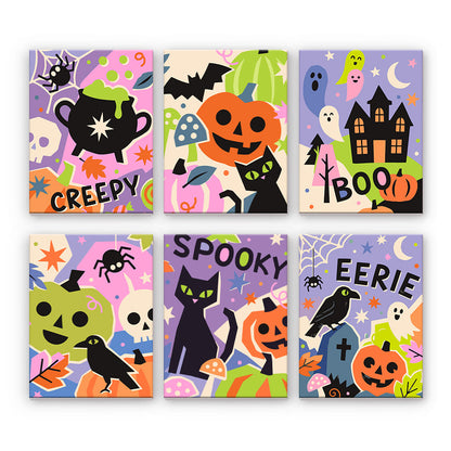 Colorful Halloween Collage