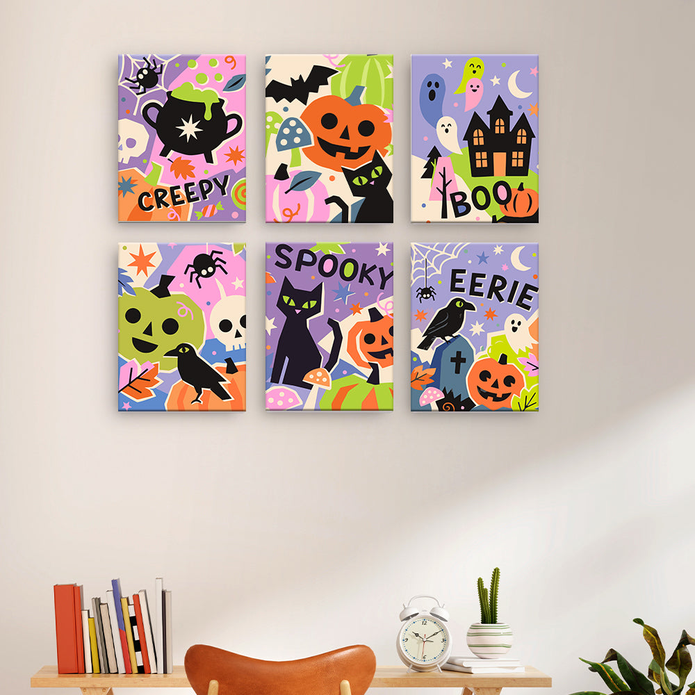 Colorful Halloween Collage