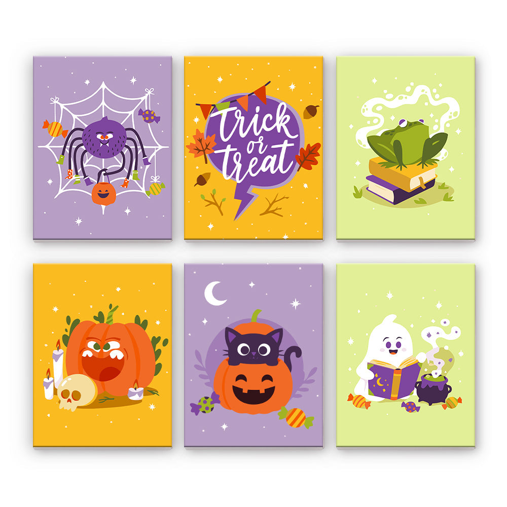 Pastel Halloween Characters