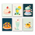 Pastel Desserts and Drinks