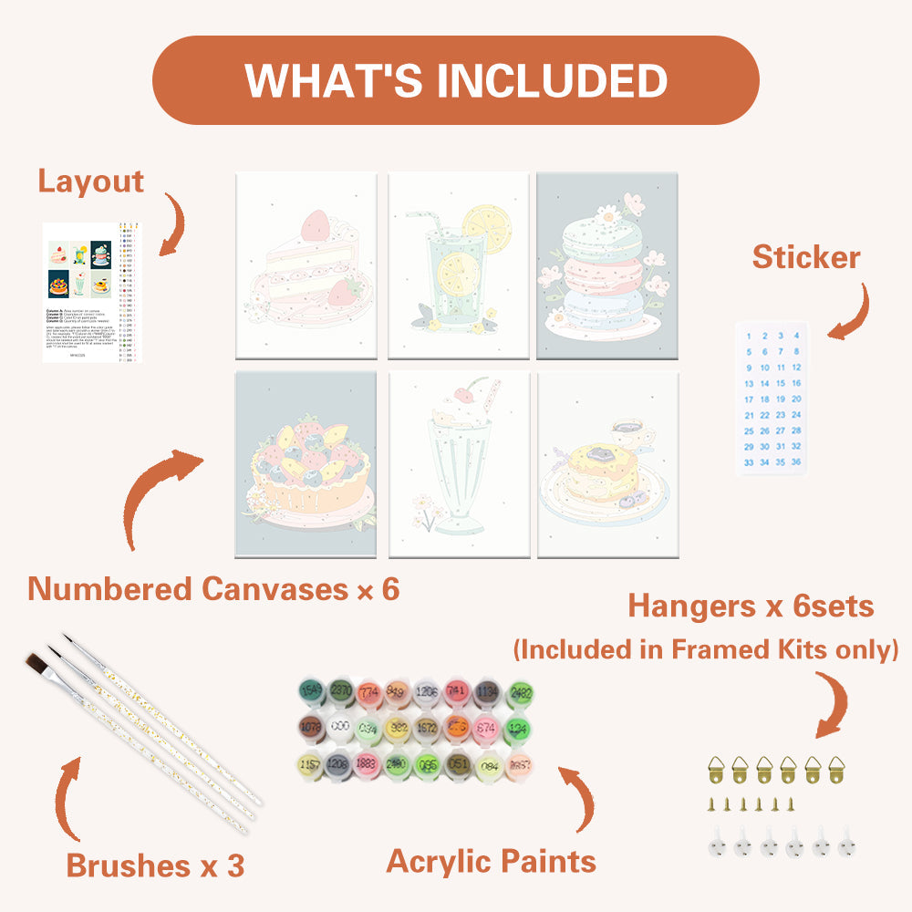 Pastel Desserts and Drinks