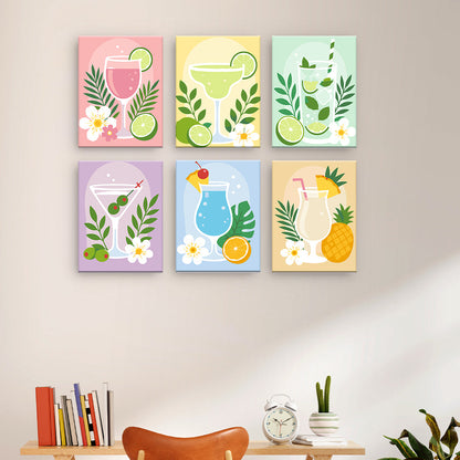 Pastel Tropical Cocktails