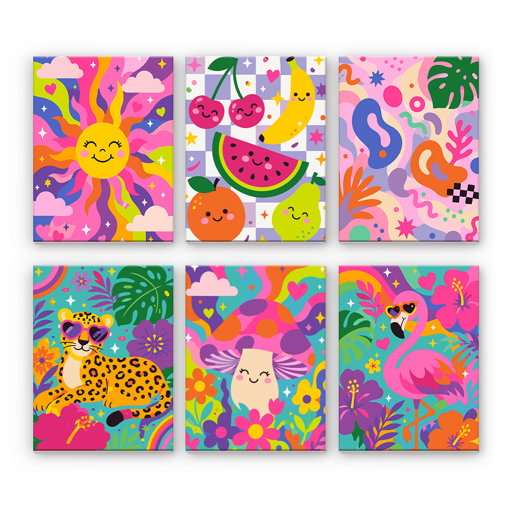 Vibrant Tropical Collage
