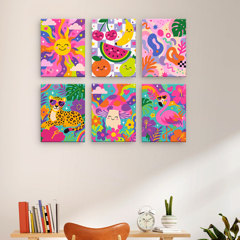 Vibrant Tropical Collage