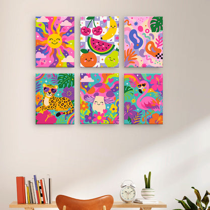 Vibrant Tropical Collage