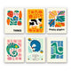 Playful Farm Animals and Flowers