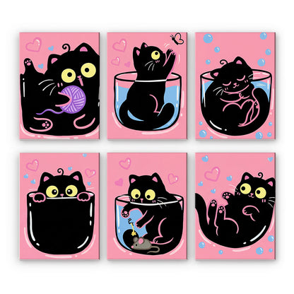 Pink Black Cats