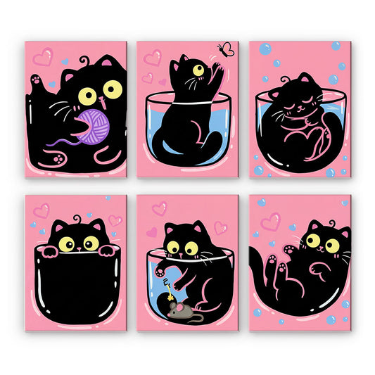 Pink Black Cats