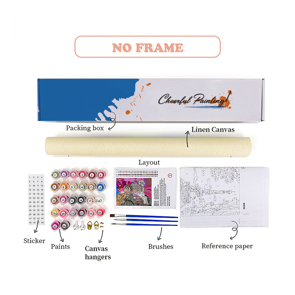 Facing the Torii - Paint by Numbers